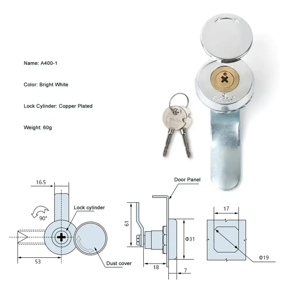 Cabinet Cylinder Lock