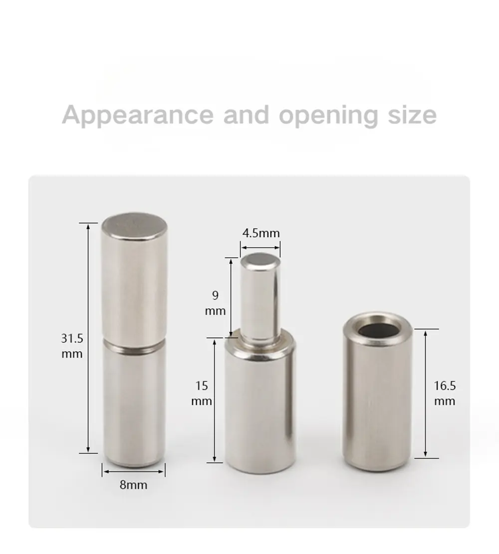 In Line Hinge Stainless Steel Lift Off