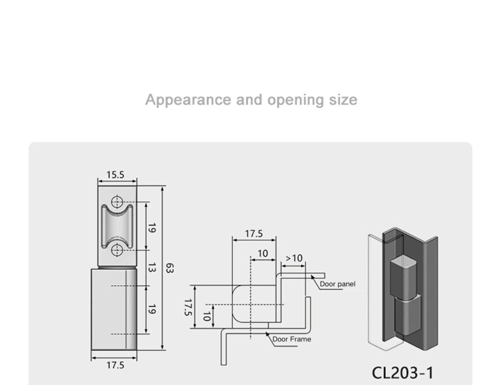 Enclosure Left And Right Dismantling Block Hinge