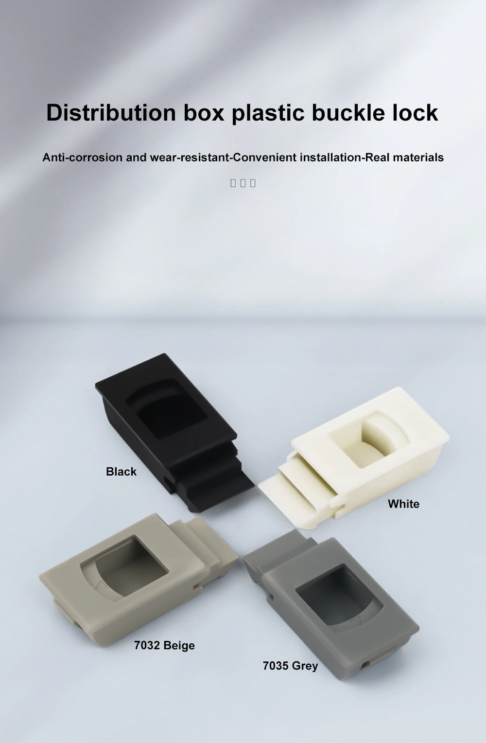 Plastic Concealed Latch Lock For Side Panel