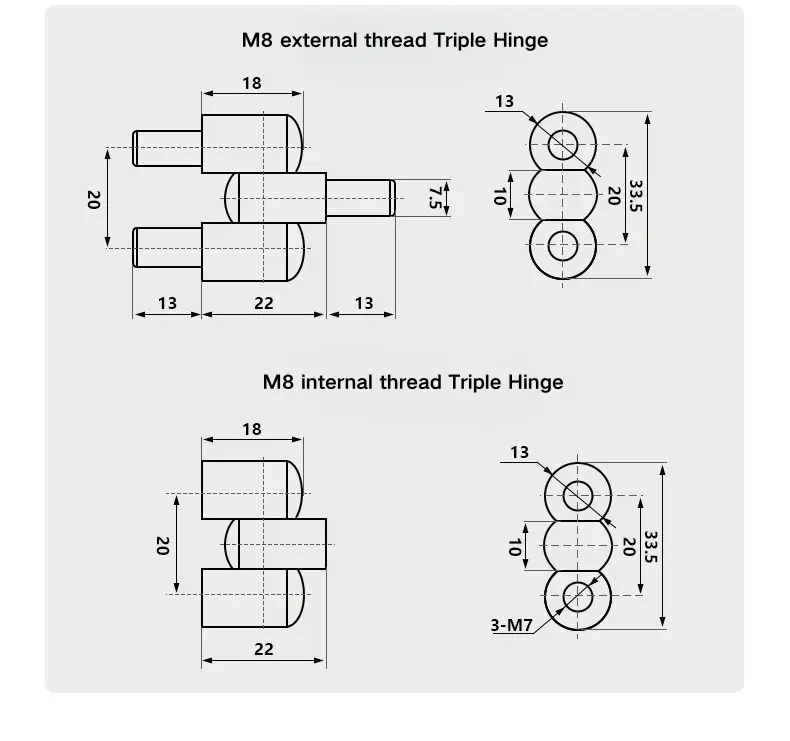Weld-On Parliament Pivot Hinge